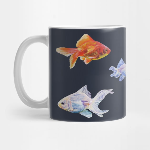 Goldfish Variety Pack - painted fish by EmilyBickell